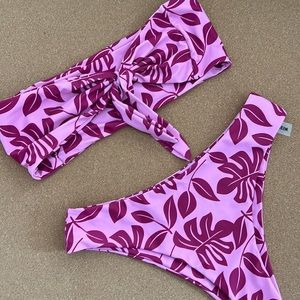 Pink Bandeau Bikini
